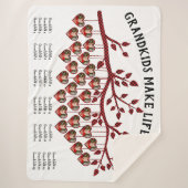 Großkinder machen Life Grand 25 FotoCollage Karier Sherpadecke (Vorderseite)