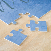 Großkinder machen Life Grand 4 Foto Collage Blue Puzzle (Seite)