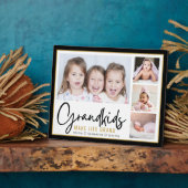 Großkinder machen Life Grand 4 Foto Personalisiert Fotoplatte (Seite)