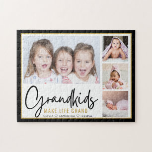 Großkinder machen Life Grand 4 Foto Personalisiert Puzzle