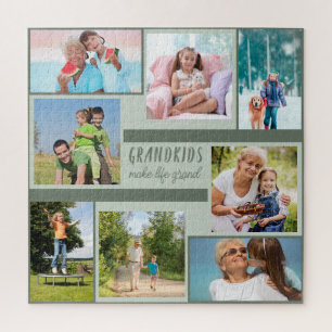 Großkinder machen Life Grand Foto Collage Square Puzzle