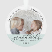 Großkinder machen Life Grand Foto Ornament (Rückseite)