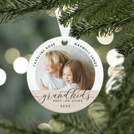 Großkinder machen Life Grand Foto Ornament