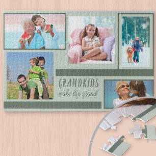 Großkinder machen Life Grand Green 5 Foto Collage Puzzle