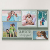 Großkinder machen Life Grand Green 5 Foto Collage Puzzle (Horizontal)