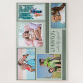 Großkinder machen Life Grand Green 5 Foto Collage Puzzle (Vertikal)