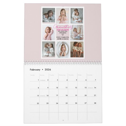 Großkinder machen Life Grand Oma 8-Foto maßgeschne Kalender (Feb 2026)
