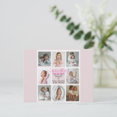 Großkinder machen Life Grand Oma 8-Foto maßgeschne Postkarte (Stehend Vorderseite)