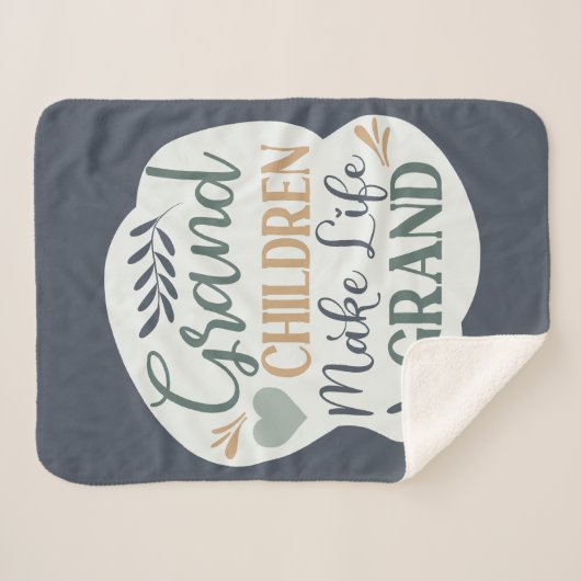 Großkinder mit Handschrift machen lebensgroßes Zit Sherpadecke (Vorderseite (Horizontal))