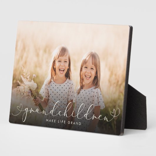 Großkinder Modernes Herz Script Foto Liebe Fotoplatte (Seite)