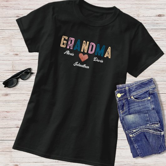 Großkinder nennen Großmutter-Ankündigung T-Shirt