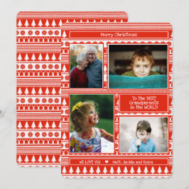 Großkinder Opa Oma Foto Frohe Weihnachten