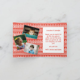 Großkinder Opa Oma Foto Frohe Weihnachten Karte