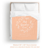 Großkinder Peach Orange White Fleecedecke