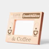 Großkinder und Kaffee Geätzte Rahmen (Links)
