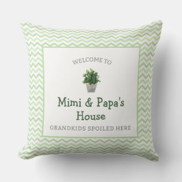 Großkinder verwöhnt hier Custom Großeltern Kissen