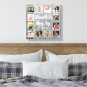 Großkinder zitieren Rustikales Grauholz 12 FotoCol Leinwanddruck (Insitu (Schlafzimmer))