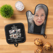 Großküche mit Familienkollektion und Foto Ofenhandschuh & Topflappen-Set (Oben Unten)