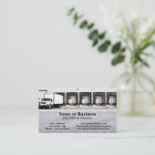 Großlastwagen durch Entladen von Docks Visitenkarte (Stehend Vorderseite)