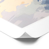 Großleinwand-Kunstposter - Ski-Druck 1 Poster (Ecke)
