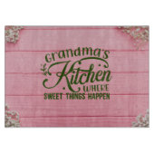 Großmas Küche, wo süße Dinge passieren Schneidebrett (Vorderseite)