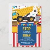 Großmaschinenbau Geburtstagseinladungen Einladung (Vorderseite)