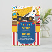 Großmaschinenbau Geburtstagseinladungen Einladung (Stehend Vorderseite)