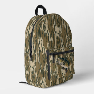 Großmäuliger Bass Bottom Lands Camo Bassangeln Män Bedruckter Rucksack