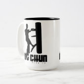 Großmeister - Ip Man "Wing Chun" Holzduma Zweifarbige Tasse (Vorderseite Links)