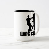 Großmeister - Ip Man "Wing Chun" Holzduma Zweifarbige Tasse (VorderseiteRechts)