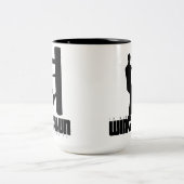 Großmeister - Ip Man "Wing Chun" Holzduma Zweifarbige Tasse (Mittel)