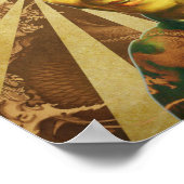 Großmeister "Ip Man" Wing Chun - Kung Fu Poster (Ecke)