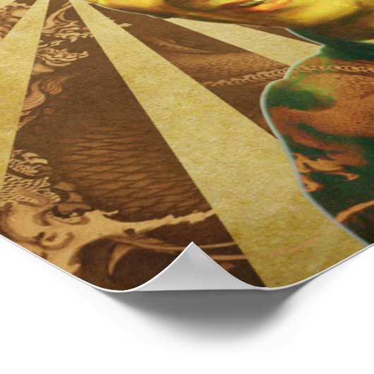 Großmeister "Ip Man" Wing Chun - Kung Fu Poster (Ecke)