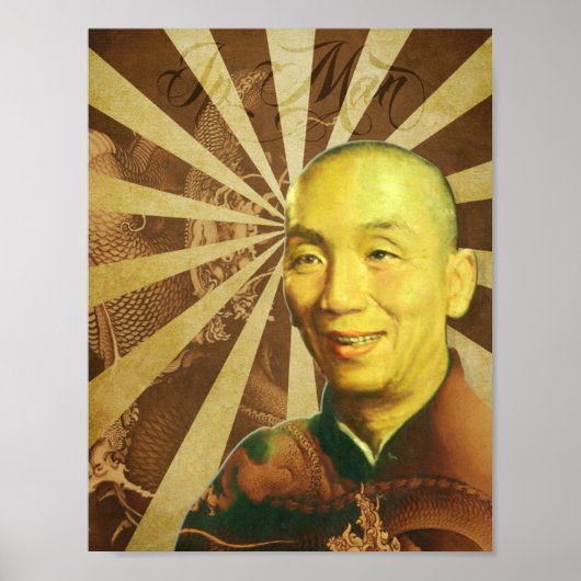 Großmeister "Ip Man" Wing Chun - Kung Fu Poster (Vorne)