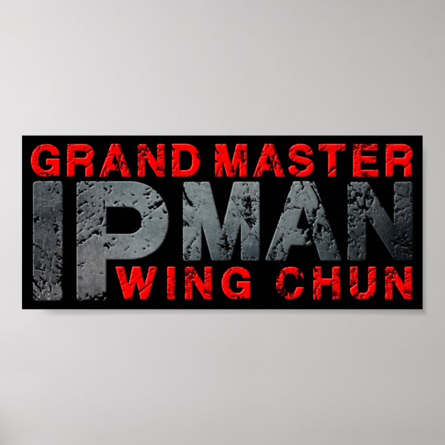 Großmeister "Ip Man" Wing Chun Poster (Vorne)