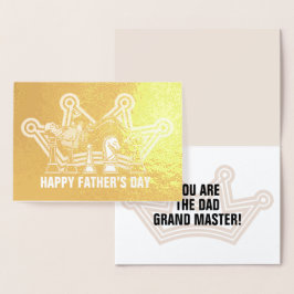 Großmeister Vater Vatertag Folienkarte
