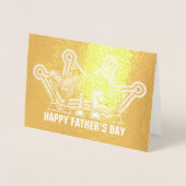 Großmeister Vater Vatertag Folienkarte (Vorderseite)