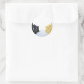 Großmeistersticker Runder Aufkleber (Tasche)