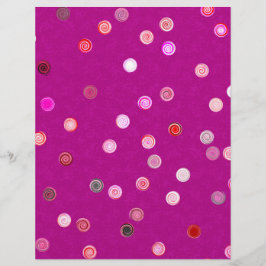 Großmenge - Rosa Twist Polka Dot Spiral Scrap-Papi Flyer