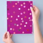 Großmenge - Rosa Twist Polka Dot Spiral Scrap-Papi Flyer (Hand)