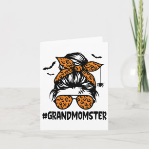 Großmomster Shirt Halloween Nana Oma Me Karte