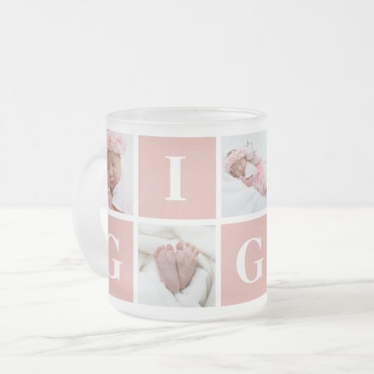 Großmutter 5 Foto Collage Gigi Tasse (Vorderseite Links)