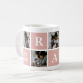 Großmutter 5 Foto Collage Gran Tasse (Vorderseite Links)