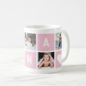 Großmutter 5 Foto Collage Nana Kaffeetasse (VorderseiteRechts)