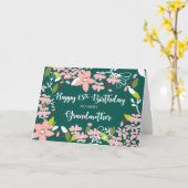 Großmutter 65. Geburtstag Grüne Blume Karte (Gelbe Blume)