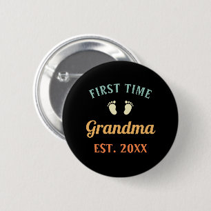 Großmutter Abuela Nonna Grammy Erstmaliges Grandma Button