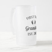 Großmutter Abuela Nonna Grammy Erstmaliges Grandma Mattglas Bierglas (Vorderseite Links)