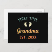 Großmutter Abuela Nonna Grammy Erstmaliges Grandma Postkarte (Vorne/Hinten)