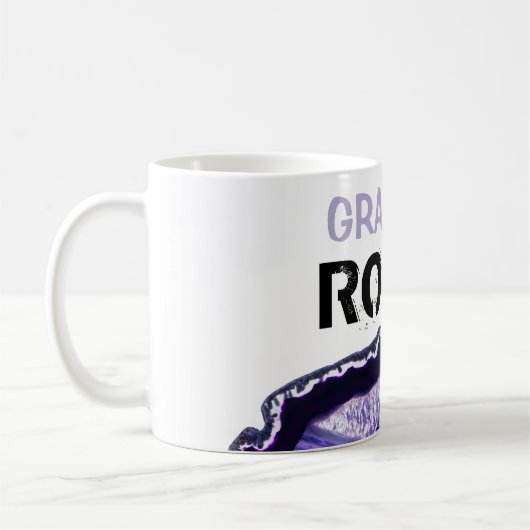 *~* Großmutter-Achat schaukelt Steinstein Kaffeetasse (Links)