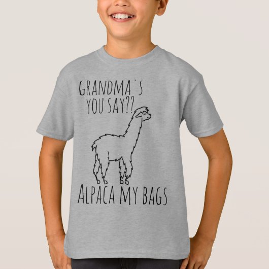 Großmutter Alpaca meine Taschen T-Shirt (Vorderseite)